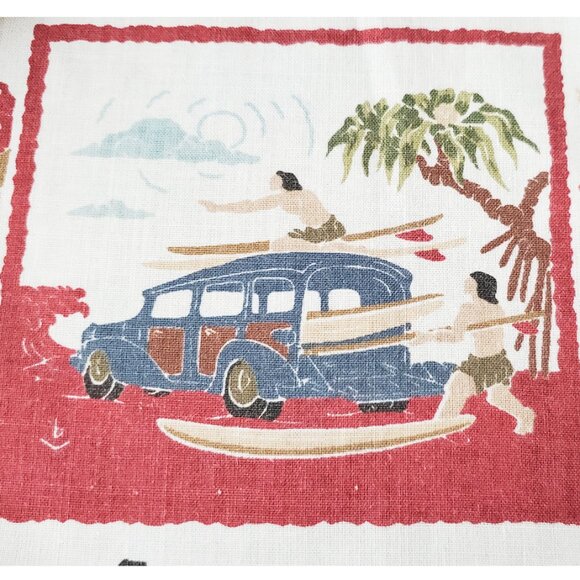 Reyn Spooner Dietrich Varez Mens Hawaiian Pullover Shirt Surfer Woody Car Vtg XL - Picture 5 of 12